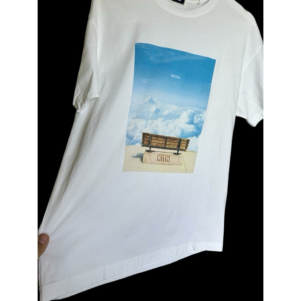 Kith Clouds Exit Tshirt Men's Small White Used Distressed